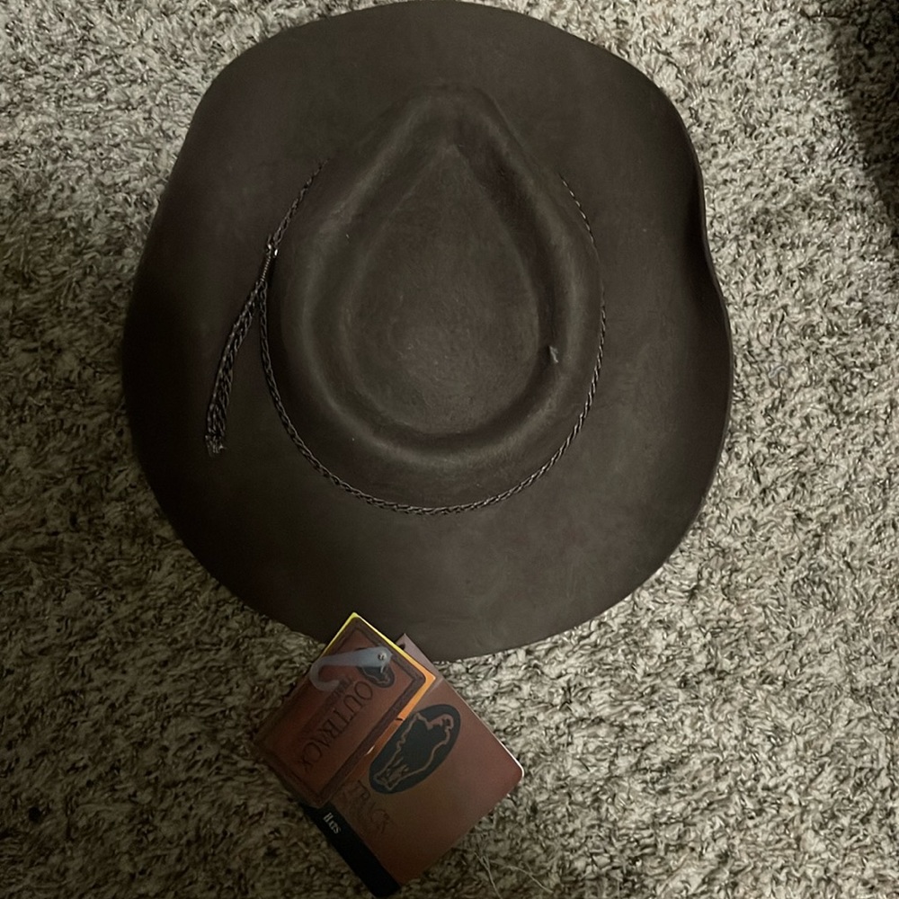 Outback Trading Co Forbes Wool Hat in Brown | SMALL NWT